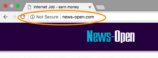 News-Open Website Not Secure