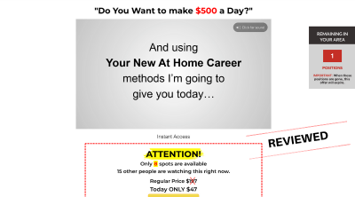 Your New At Home Career - Scam or Legit? [Review]