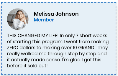 Melissa Johnson on Second Income Center