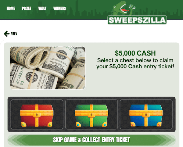 Sweepszilla – Scam or Legit Sweepstakes Site? [Review]