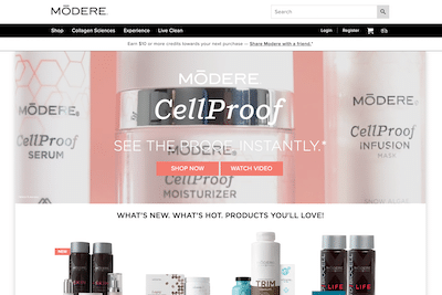 Become Modere consultant on website