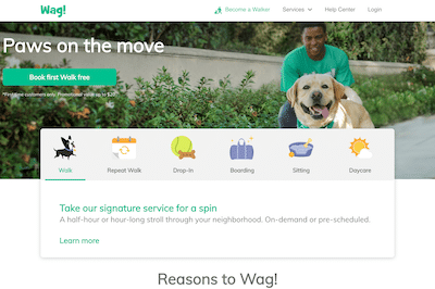 Review of the Wag! website