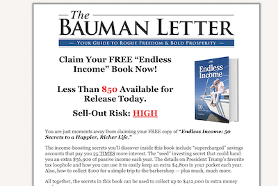Ted Bauman's The Bauman Letter website