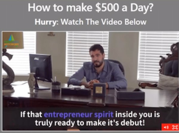 Presentation featuring Mason Brown of Profit Point Autonomy, where he talks about how you could make $500 per day with his money making website app.