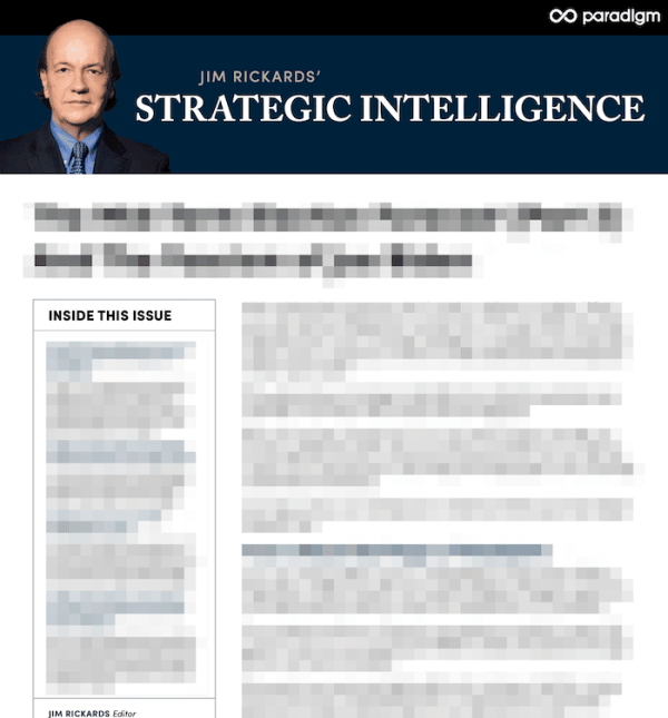 A preview of the Strategic Intelligence newsletter.