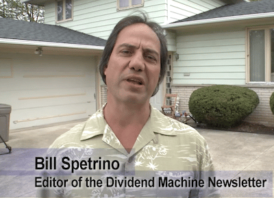 Bill Spetrino, editor of The Dividend Machine newsletter.